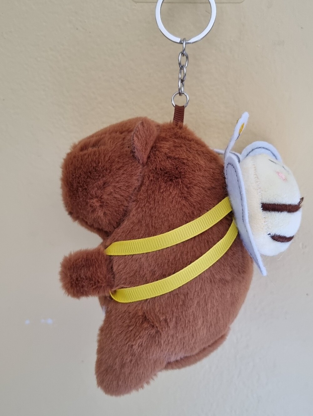 Cute Capybara Kids Bag Keychain Soft Plush Stuffed Toy Plushies Bag Accessories